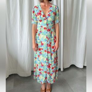 Rixo London Jackson Dress floral print midi dress